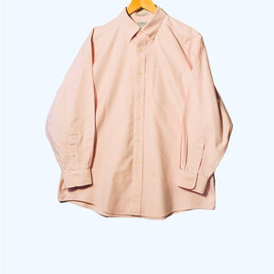 L.L.Bean Wrinkle Resident Pink button up shirt 16 1/2